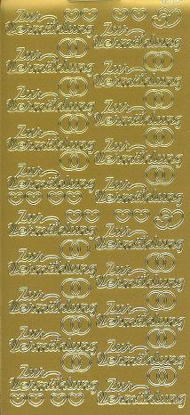Konturensticker gold, Zur Vermählung